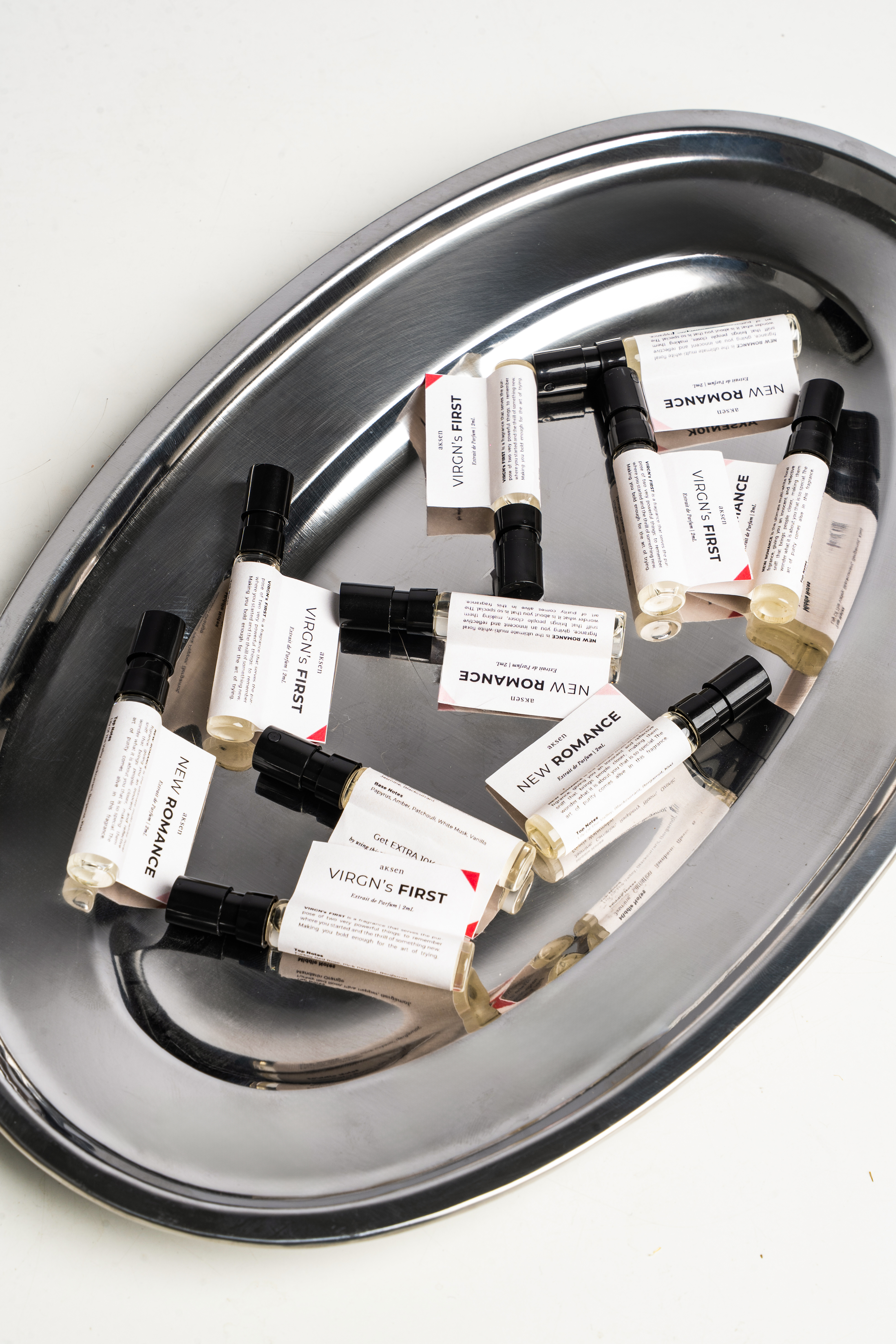 AKSEN vials — VIRGN's First and New Romance